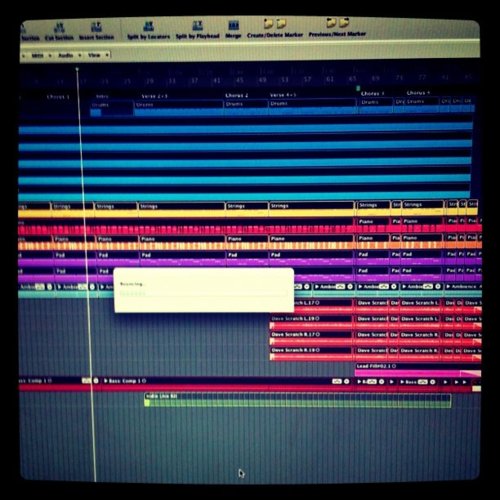 Demoing a new @avapor track (Taken with instagram)